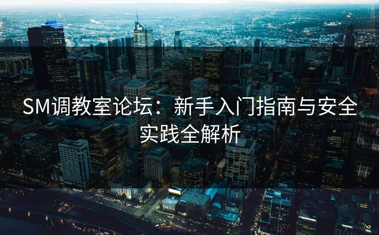 SM调教室论坛：新手入门指南与安全实践全解析