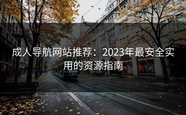 成人导航网站推荐：2023年最安全实用的资源指南