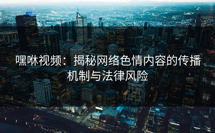嘿咻视频：揭秘网络色情内容的传播机制与法律风险  第1张