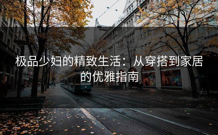 极品少妇的精致生活：从穿搭到家居的优雅指南  第1张